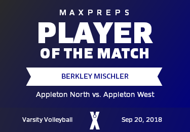 #9 Berkley Mischler Player of the Game badge