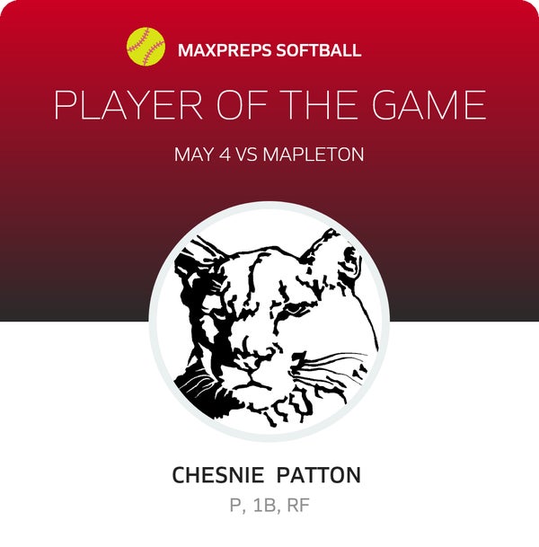 #14 Chesnie Patton Player of the Game badge