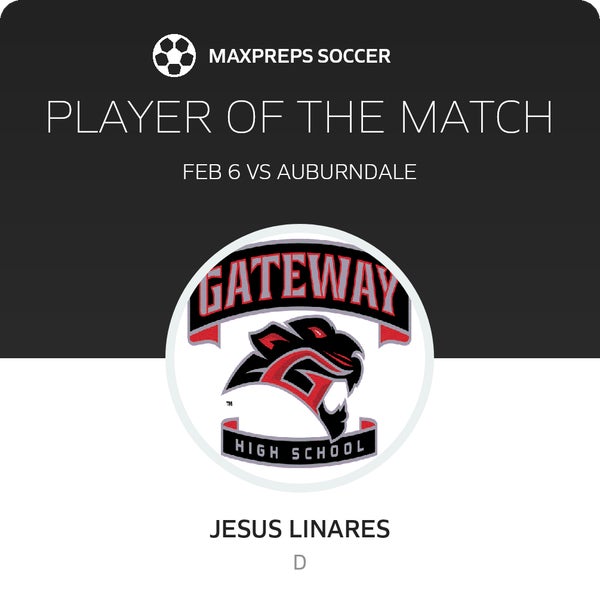 #3 Jesus Linares Player of the Game badge