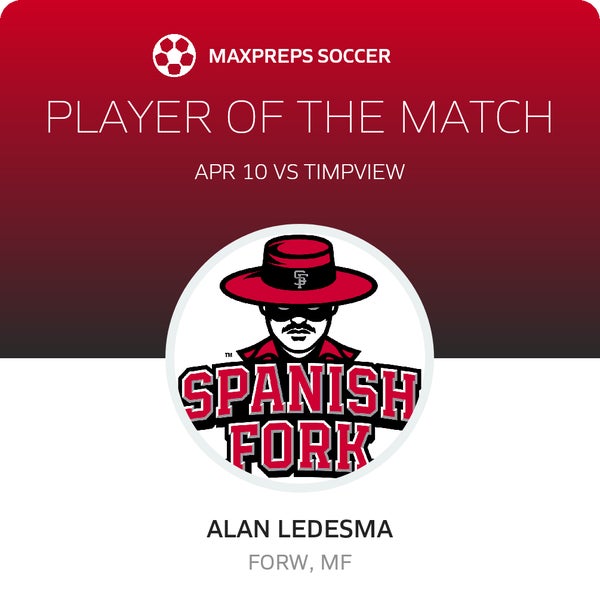 #11 Alan Ledesma Player of the Game badge