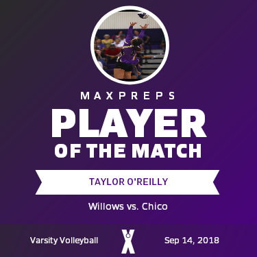 Taylor O'Reilly Player of the Game badge