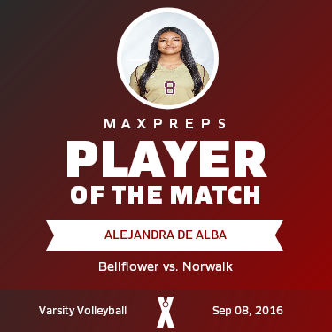 #8 Alejandra De Alba Player of the Game badge