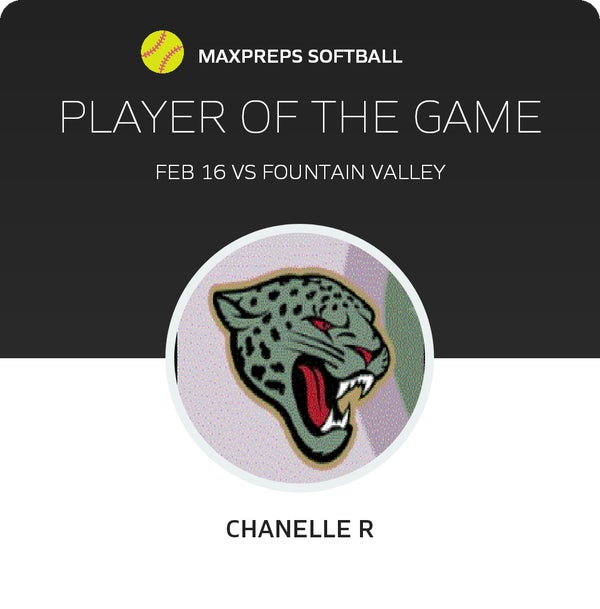 #14 Chanelle Rodriguez Player of the Game badge