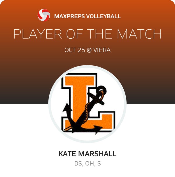 #7 Kate Marshall Player of the Game badge