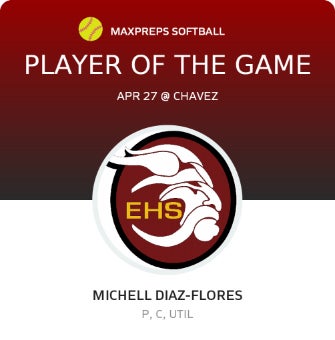 #9 Michell Diaz-Flores Player of the Game badge