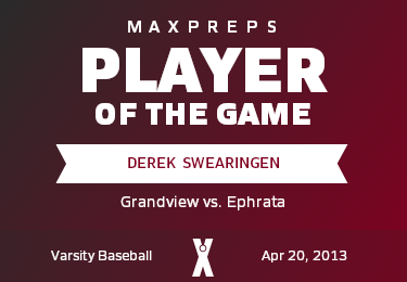 #16 Derek  Swearingen Player of the Game badge