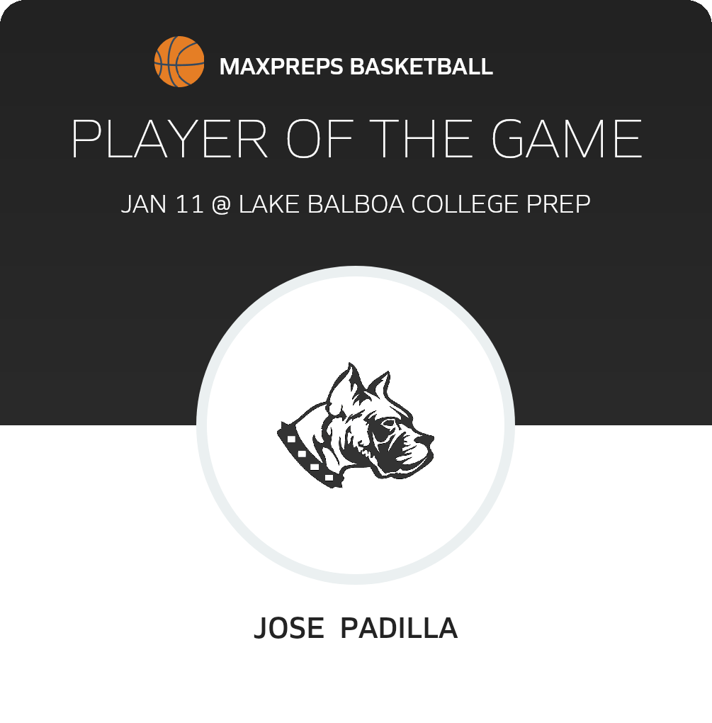 Jose  Padilla Player of the Game badge