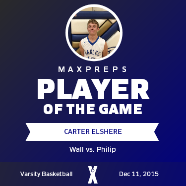 #15 Carter Elshere Player of the Game badge