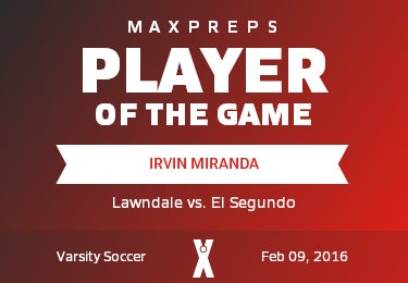 #9 Irvin Miranda Player of the Game badge