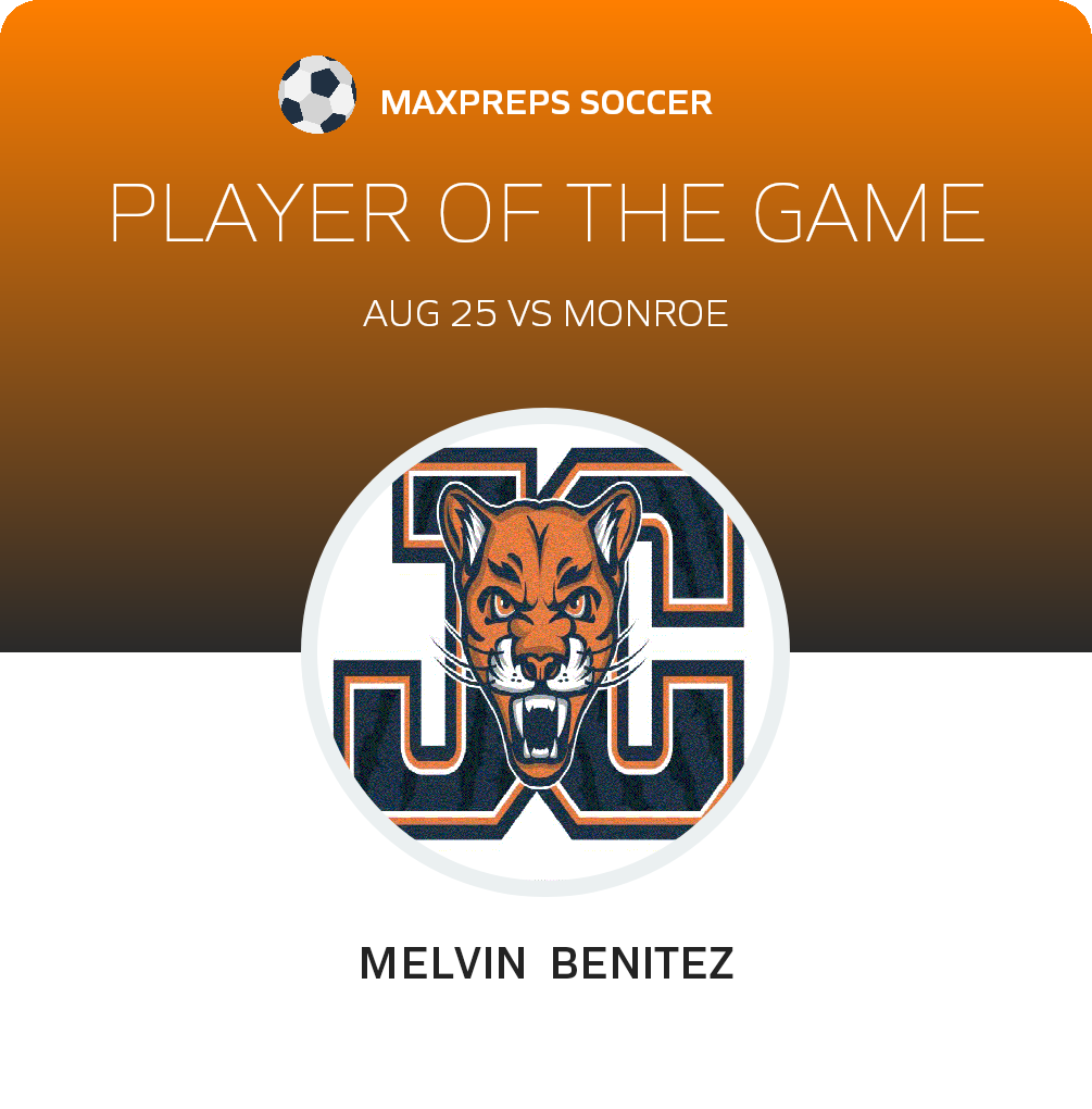 #5 Melvin Benitez Player of the Game badge