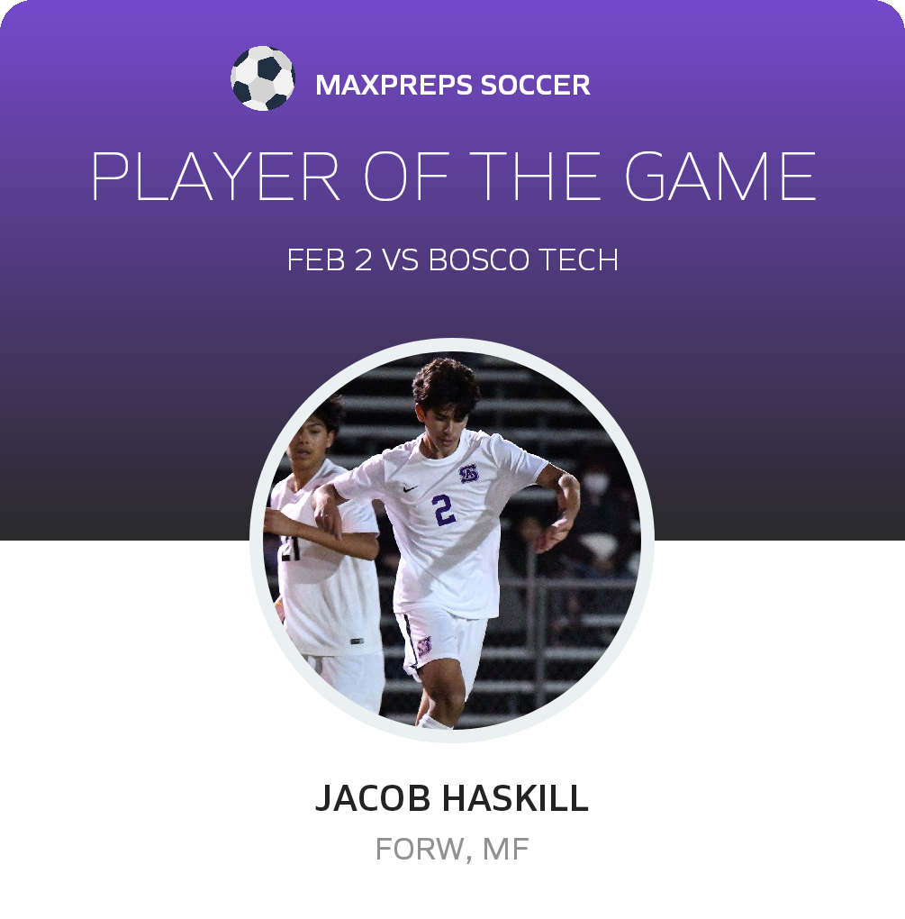 #2 Jacob Haskill Player of the Game badge
