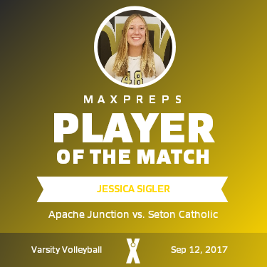 #9 Jessica Sigler Player of the Game badge