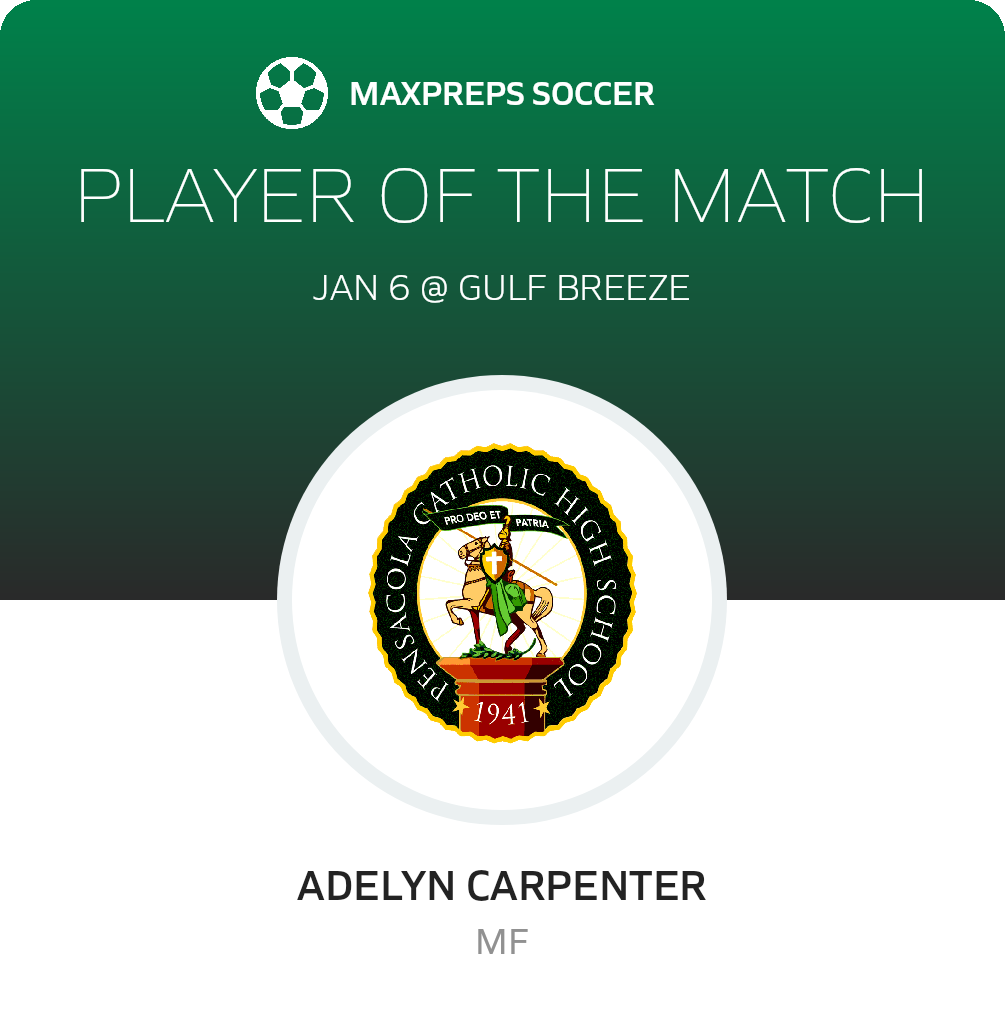#2 Adelyn Carpenter Player of the Game badge