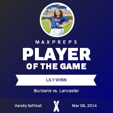 #8 Lily Winn Player of the Game badge