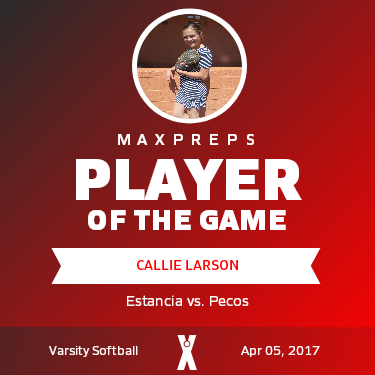 #7 Callie Larson Player of the Game badge