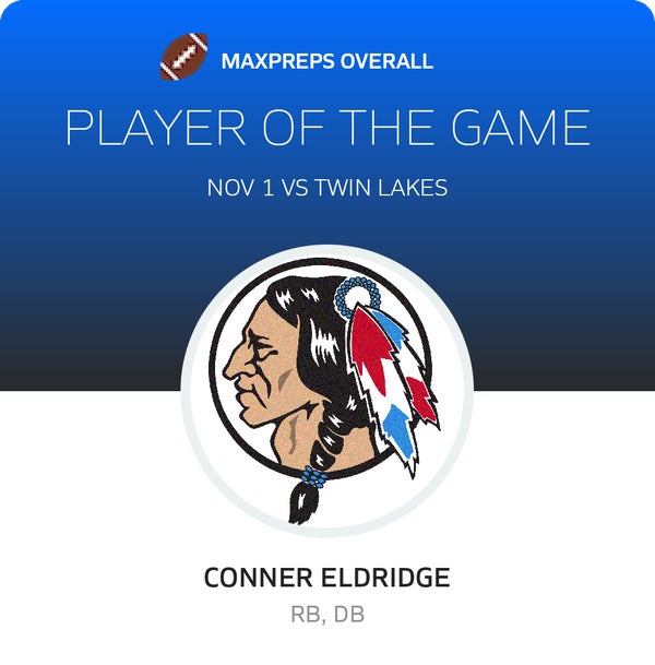 #8 Conner Eldridge Player of the Game badge