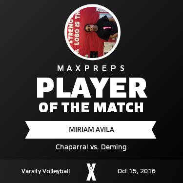 #1 MIRIAM AVILA Player of the Game badge