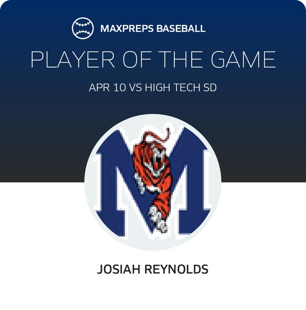 #6 Josiah Reynolds Player of the Game badge