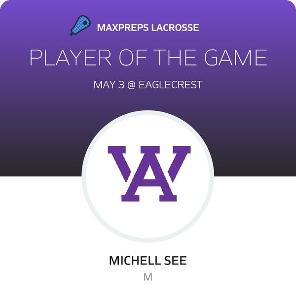 #15 Michell See Player of the Game badge