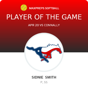 #4 Sidnie  Smith Player of the Game badge