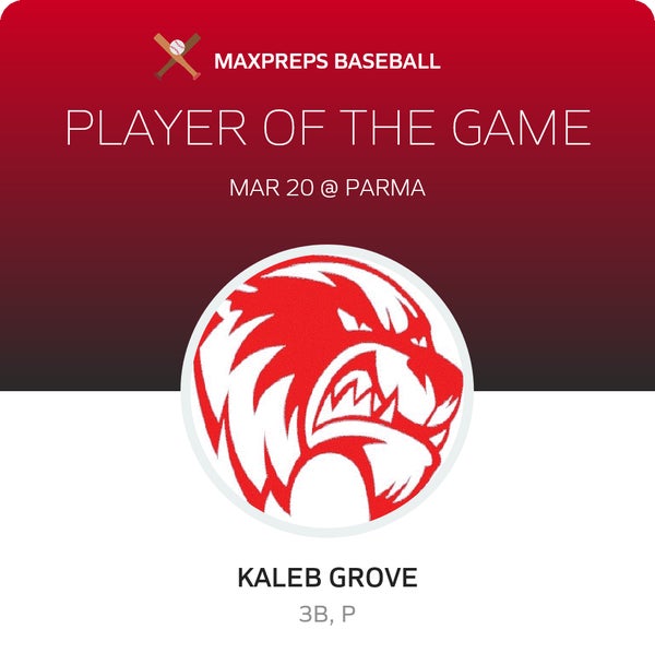#12 Kaleb Grove Player of the Game badge
