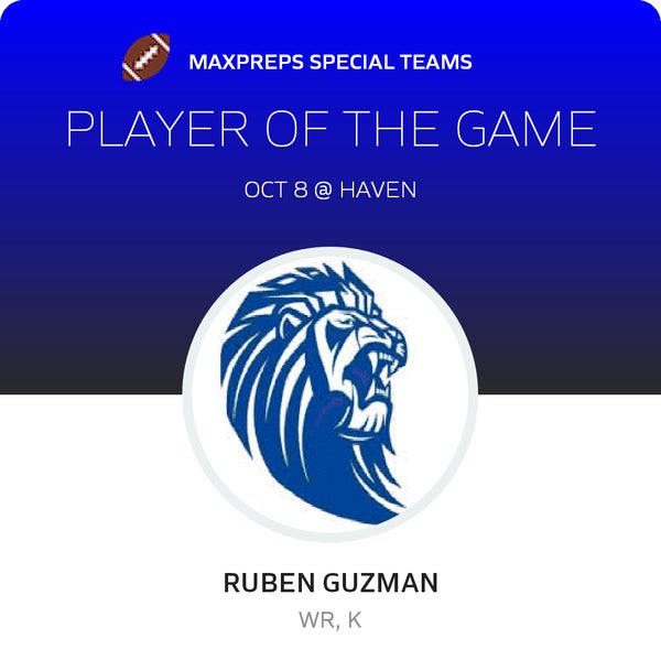 #14 Ruben Guzman Player of the Game badge