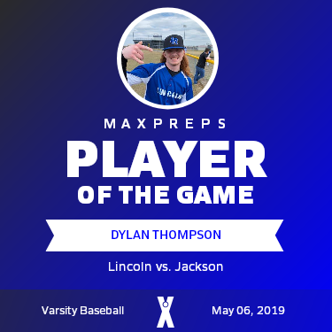 #18 Dylan Thompson Player of the Game badge
