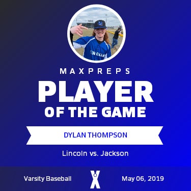 #18 Dylan Thompson Player of the Game badge
