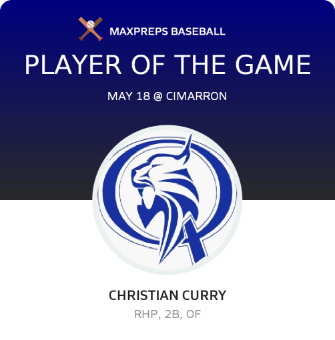 #9 Christian Curry Player of the Game badge