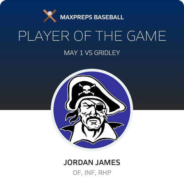 #42 Jordan James Player of the Game badge