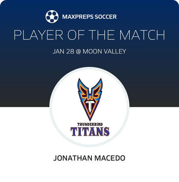 #0 Jonathan Macedo Player of the Game badge
