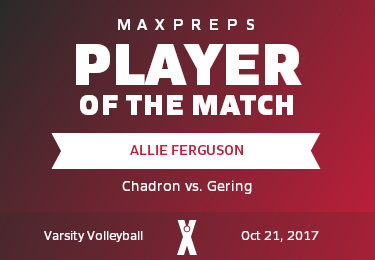 #10 Allie Ferguson Player of the Game badge
