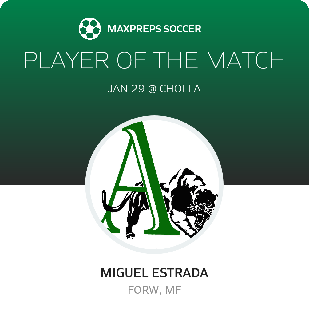 #10 Miguel Estrada Player of the Game badge
