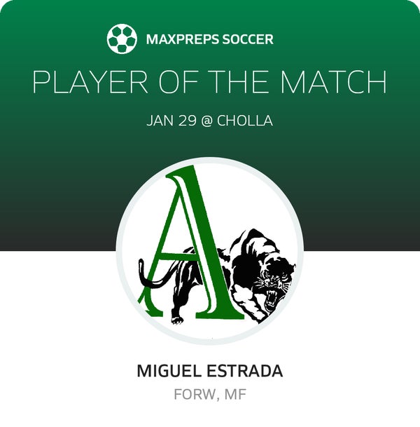 #10 Miguel Estrada Player of the Game badge