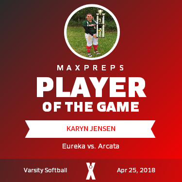 Karyn Jensen Player of the Game badge