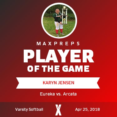 Karyn Jensen Player of the Game badge