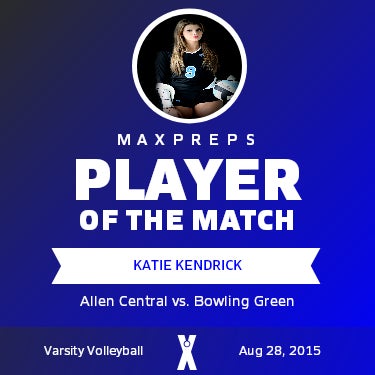 #9 Katie Kendrick Player of the Game badge