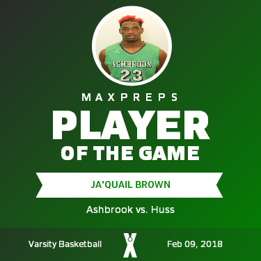 #23 Jaquail Brown Player of the Game badge