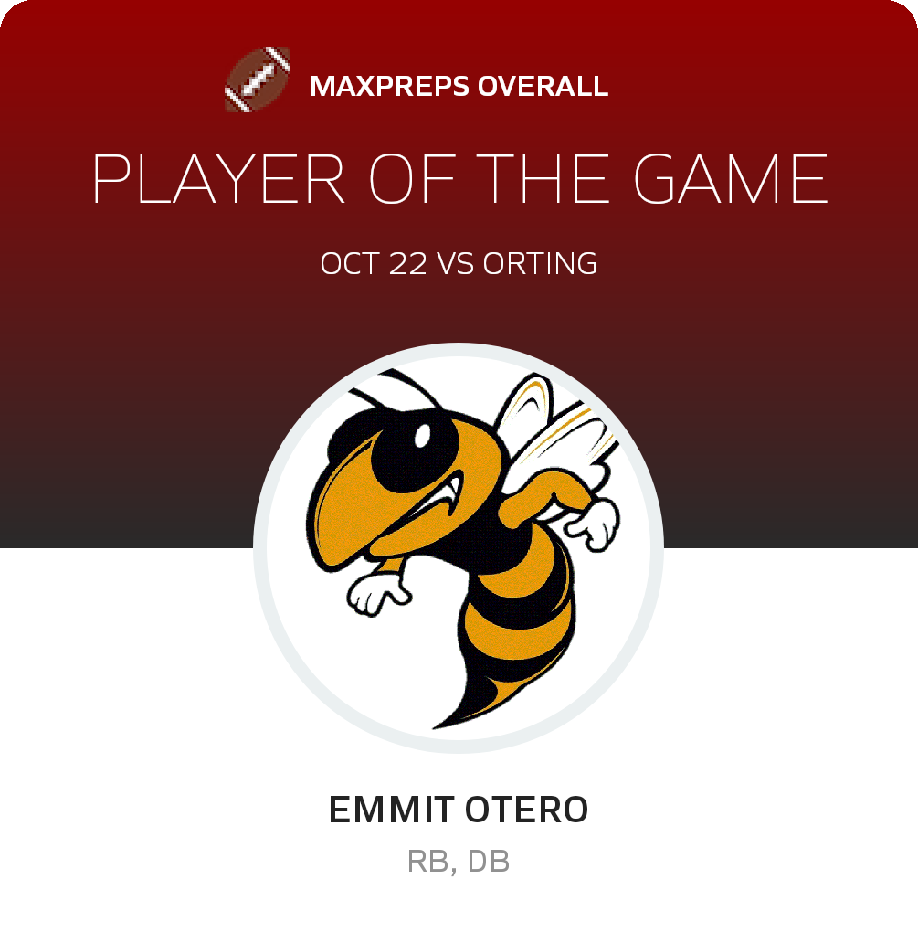 #31 Emmit Otero Player of the Game badge