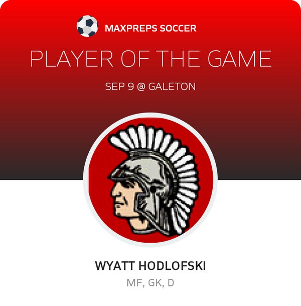 #7 Wyatt Hodlofski Player of the Game badge