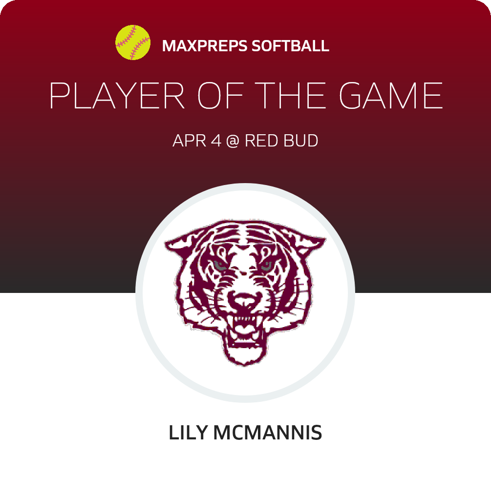 #11 Lily McMannis Player of the Game badge