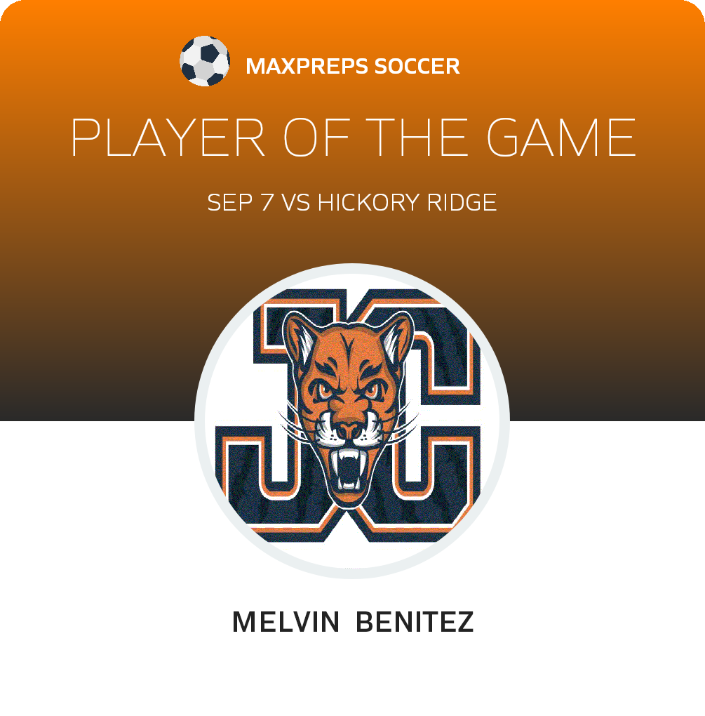 #5 Melvin Benitez Player of the Game badge