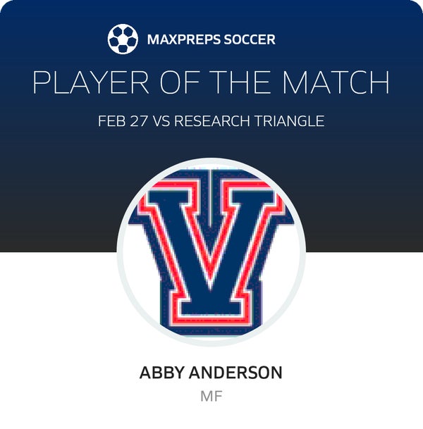 #2 Abby Anderson Player of the Game badge