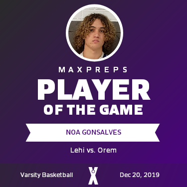 #11 Noa Gonsalves Player of the Game badge