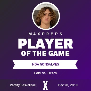 #11 Noa Gonsalves Player of the Game badge
