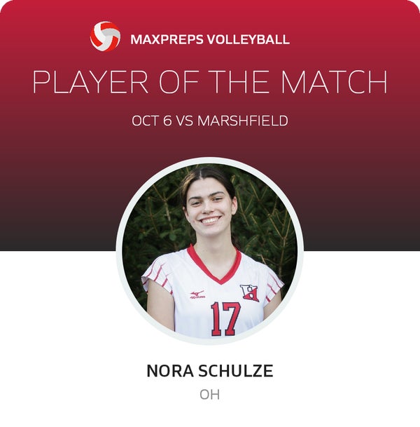 #17 Nora Schulze Player of the Game badge
