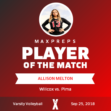 #13 Allison Melton Player of the Game badge