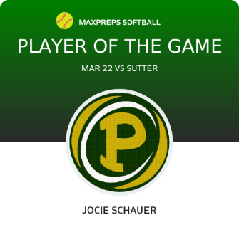 #92 Jocie Schauer Player of the Game badge