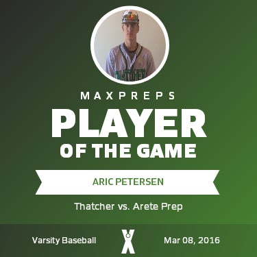 #9 Aric Petersen Player of the Game badge