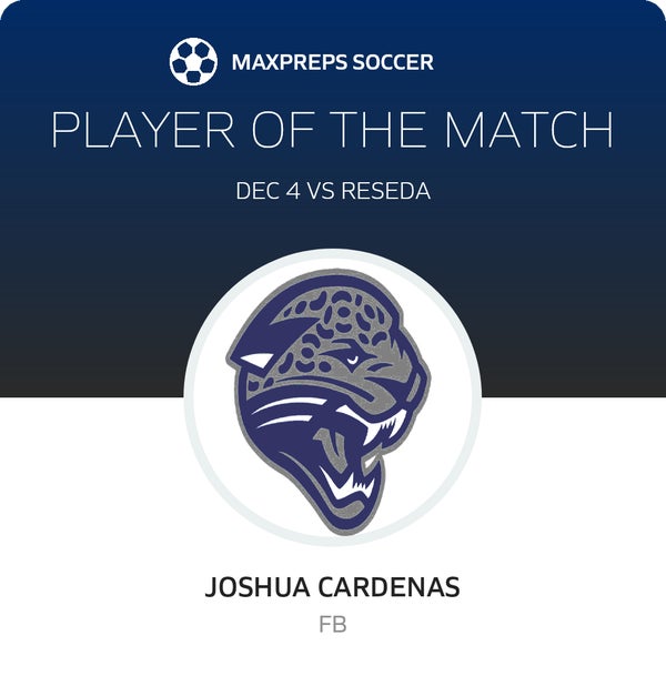 #16 Joshua Cardenas Player of the Game badge
